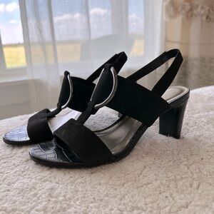 Impo Vazel slingback heeled sandals with metal ring detail size 7